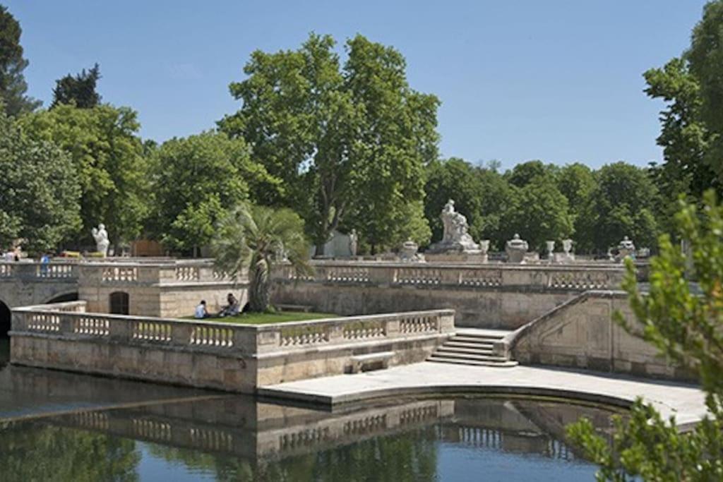 Fabienne Cote Jardins De La Fontaine Apartment Nimes Exterior photo